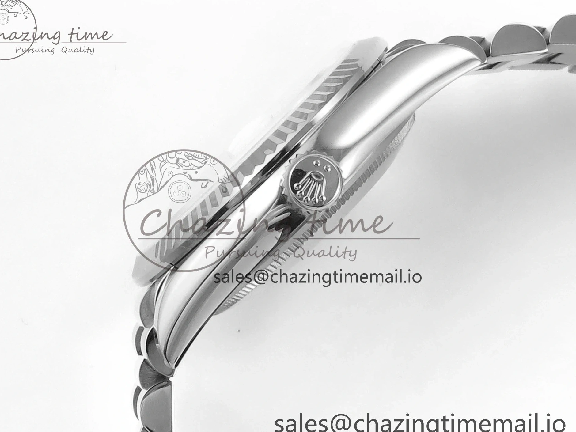 MiroTime 0404 Day Date 36 YG 128236 KF 1:1 Best Edition Ice Blue Crystal Dial on President Bracelet A2836 (Gain Weight) Modern 500